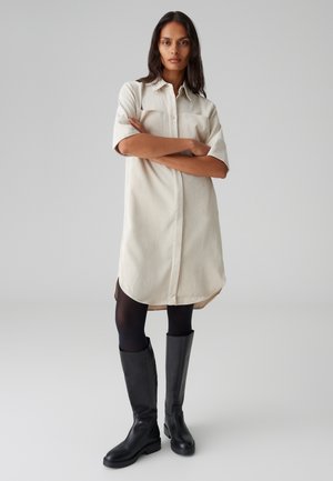 RELAXED FIT 3/4 SLEEVE CORD - Blousejurk - natural glaze