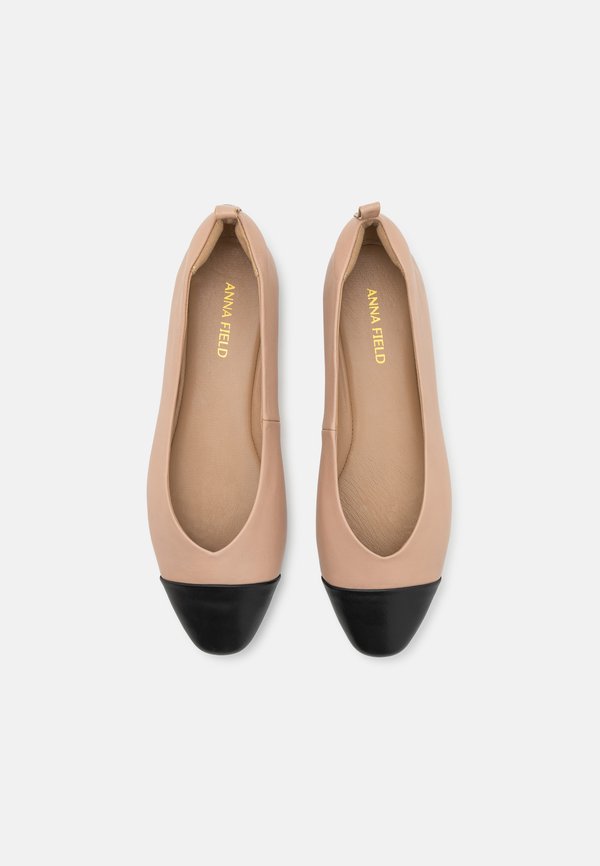 LEATHER - Ballet pumps - beige3