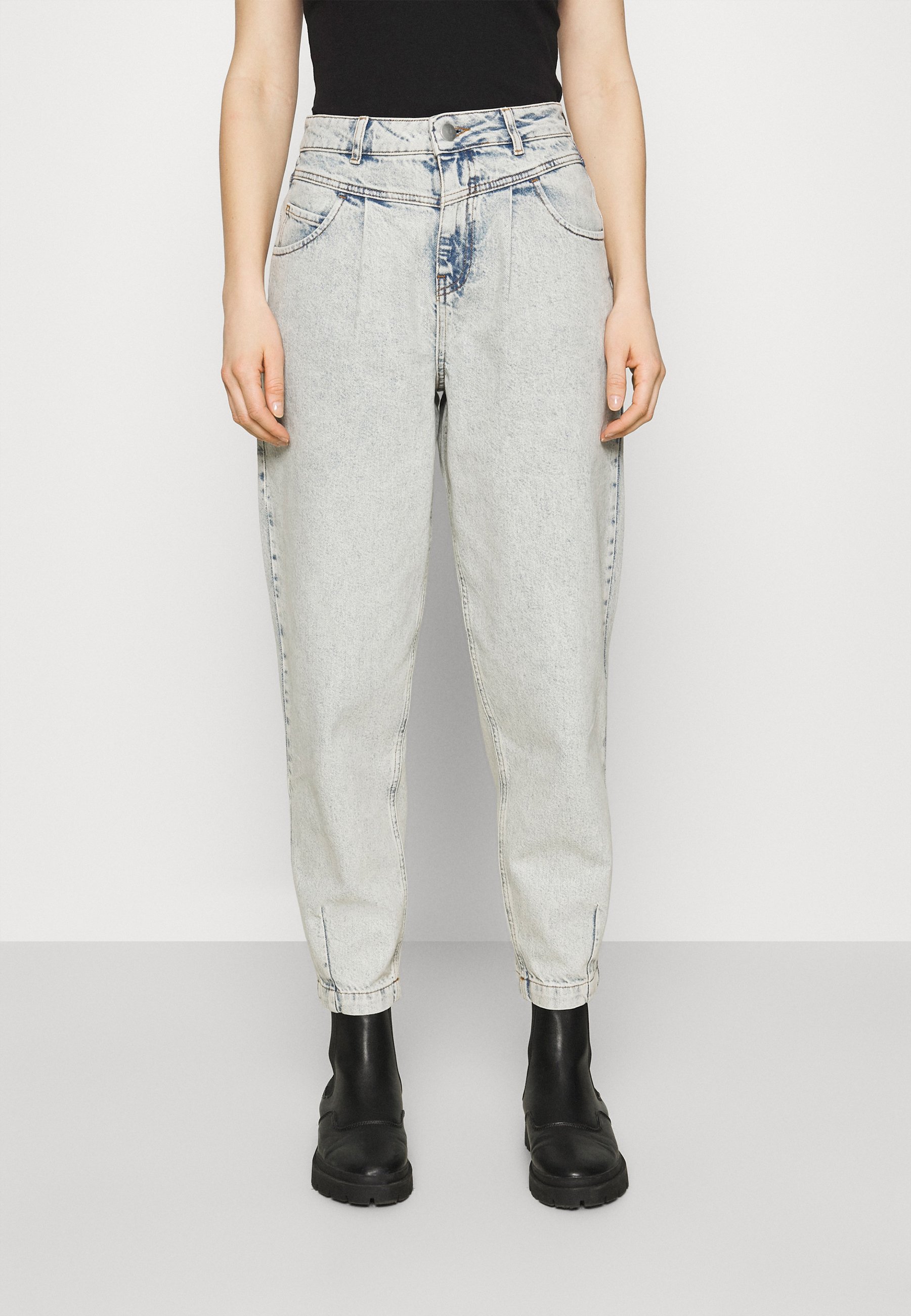 ALIGNE CAROLYN - Straight leg jeans - denim acid wash/light-blue denim -  Zalando.co.uk