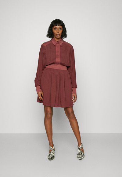 RAMUNE PIEKAUTAITE DRESS - Φόρεμα πουκάμισο - rust
