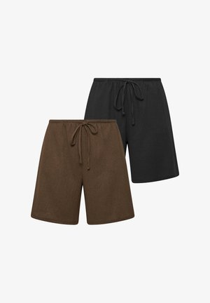 Yours Clothing, PLUS SIZE CASUAL SHORTS - Short - brown