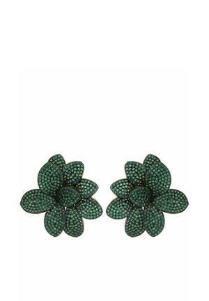AMARYLLIS FLOWER LARGE STUD EMERALD - Oorbellen - green