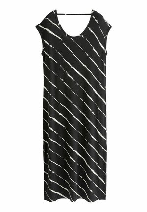 REGULAR FIT - Maxi šaty - black white stripe
