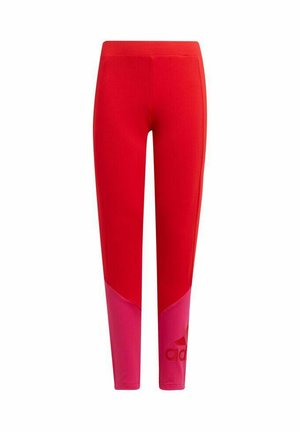 adidas Performance BIG LOGO  - Leggings - vivid red team real magenta vivid red
