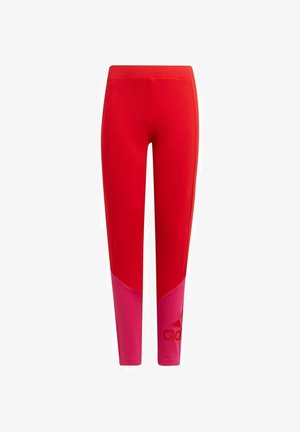 adidas Performance BIG LOGO - Leggings - vivid red team real magenta vivid red