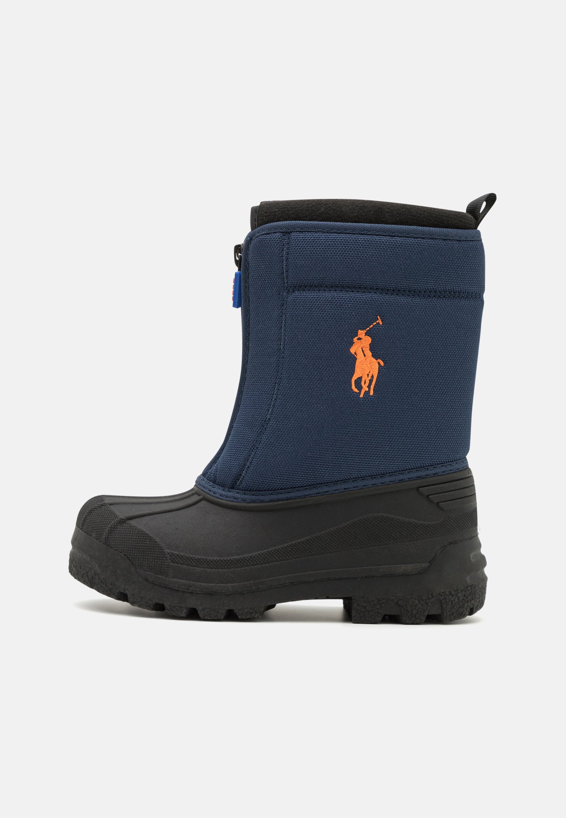 Polo Ralph Lauren QUILO ZIP UNISEX - Winter boots - navy/orange/dark blue -  