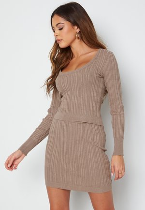 RIB KNITTED SET - Spódnica mini