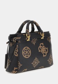 Guess SESTRI LOGO MINI SATCHEL - Ručna torba - mocha logo