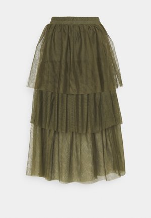 A-line skirt - dusty olive