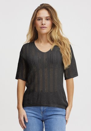 REESE - T-shirt con stampa - black beauty