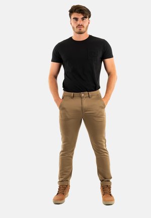 JOSH - Jeans fuselé - marron