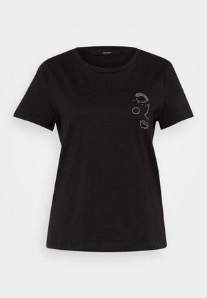 Vero Moda VMFRANCIS FACE BOX - T-shirt imprimé - black
