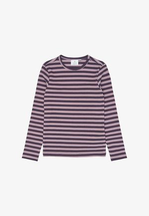 The New, TNMOORE L_S RIB TEE - T-shirt à manches longues - sweet grape striped tn