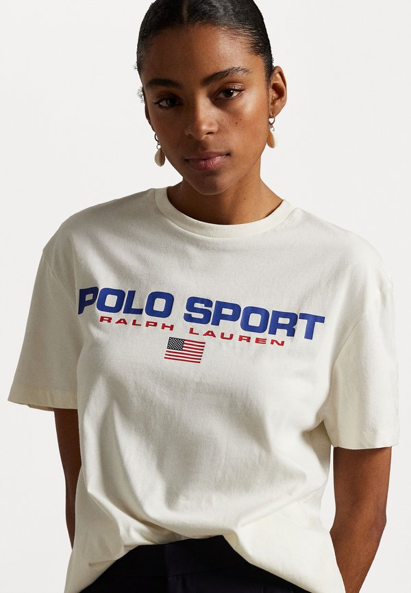 CLASSIC FIT POLO SPORT JERSEY T-SHIRT UNISEX - Print T-shirt - clubhouse cream4