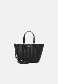 Tommy Hilfiger TIMELESS SMALL TOTE QUILTED - Handtasche - black