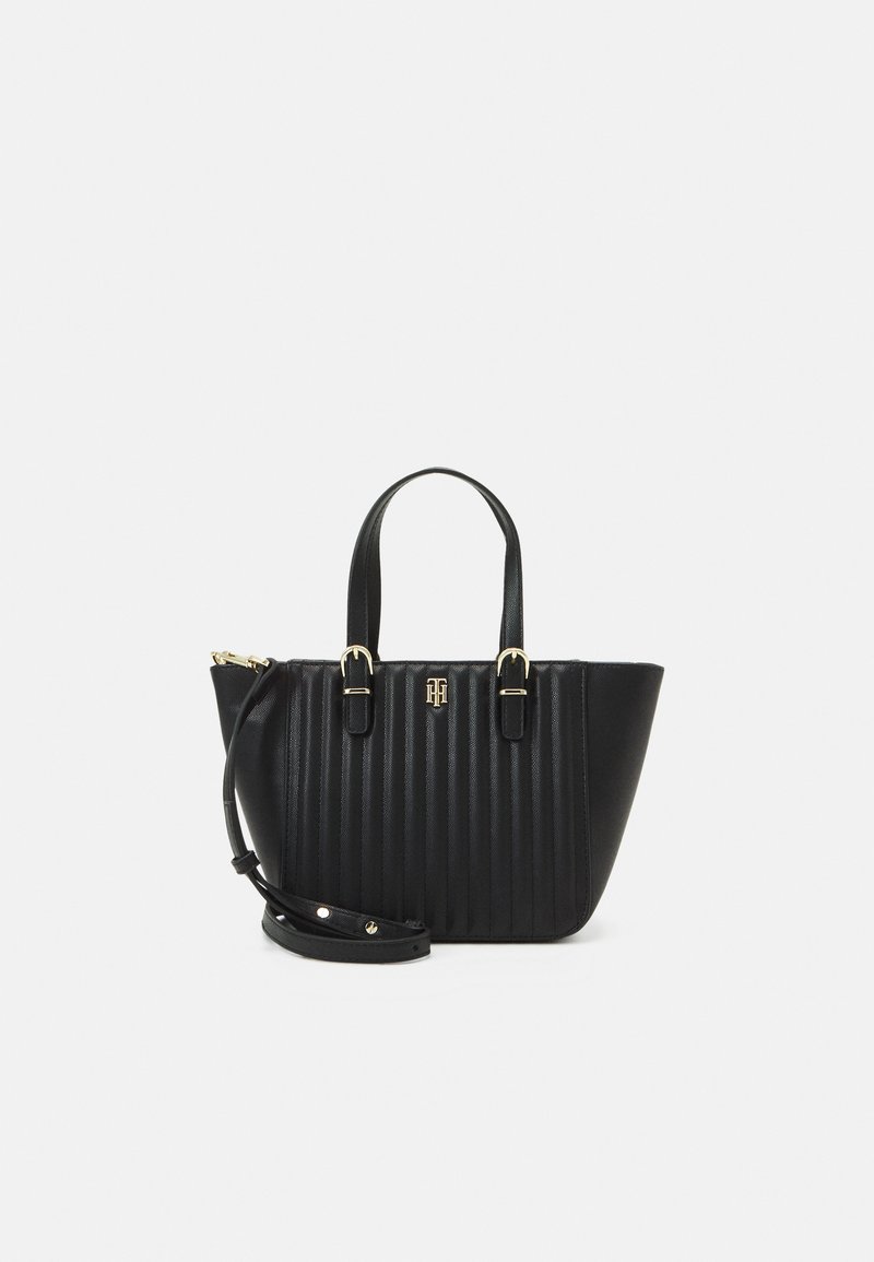 Tommy Hilfiger TIMELESS SMALL TOTE QUILTED - Handtasche - black
