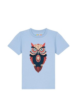 COLORFUL OWL - T-Shirt print - blue soul