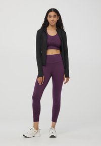 Terranova CON CAPPUCCIO IN TECNICO - Felpa con zip - nero