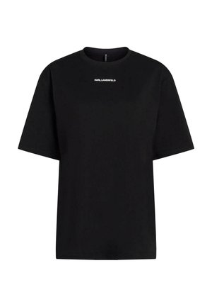 KARL LAGERFELD, KARL LAGERFELD LOUNGEWEAR TOP LOGO ATHLEISURE - Haut de pyjama - black