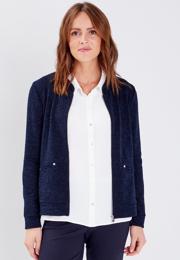 MIT LANGEN ÄRMELN UND REISSVERSCHLUSS - Bomberjacke - bleu marine