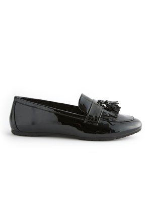 Next WIDE FIT FOREVER COMFORT CLEATED TASSEL LOAFERS - Slip-ins - black patent