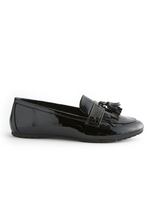 FOREVER COMFORTÂ® CLEATED TASSEL LOAFERS - Belebújós cipők - black patent