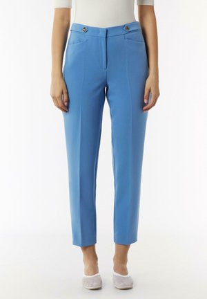 ELEGANTE MIT RIEGEL UND KNOPF - Pantaloni - blau
