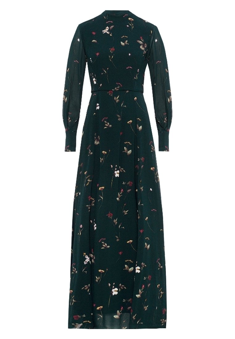 green emerald velvet dress Ivy Dress main image 0