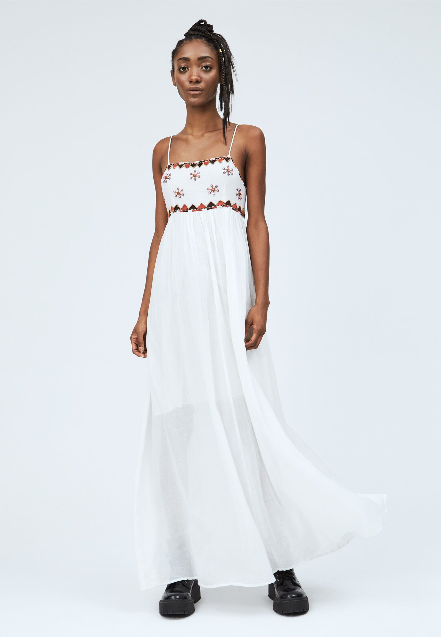 Pepe Jeans ADRIANA - Vestito lungo - mousse/avorio - Zalando.it