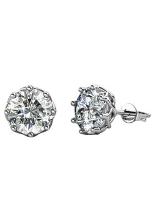 Boucles d'oreilles - argenté couleur / cristal
