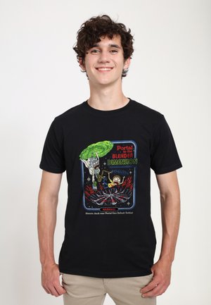 STEVEN RHODES - RICK AND MORTY PORTAL COLLAB - T-Shirt print - black