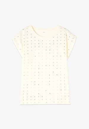 Oltre, T-SHIRT CON CRISTALLI - T-shirt con stampa - bianco
