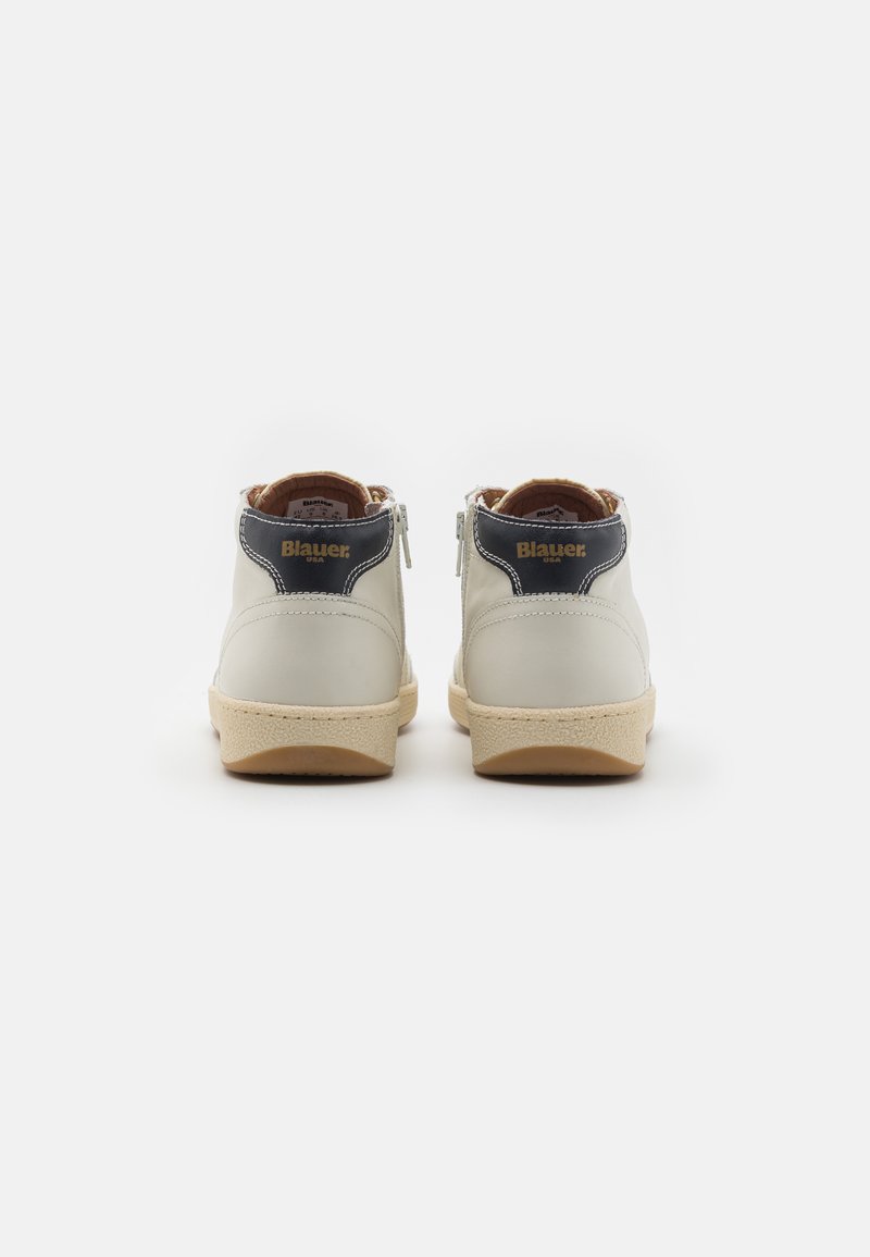 Sneaker Alte Uomo Blauer Murray In Pelle Bianca/Rossa/Arancione - Modello U25BU06 F4MURRAY10/LEA - 3