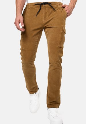Pantalon cargo - mottled brown