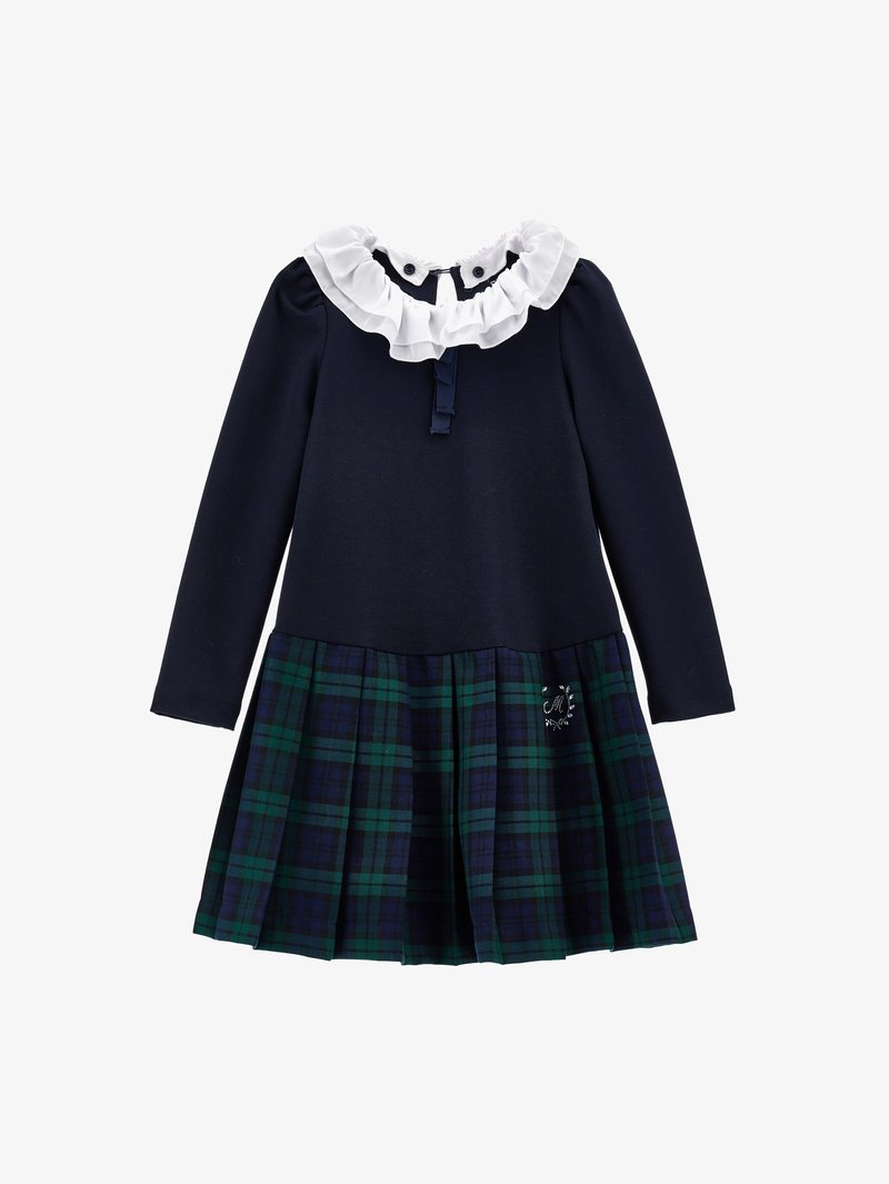 Monnalisa BACK TO SCHOOL ABITO - Jerseykjole - blu scuro