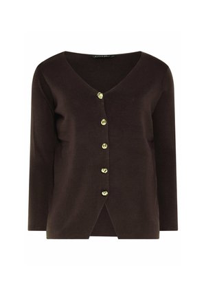 Evans, PLUS SIZE CARDIGANS - Gilet - brown