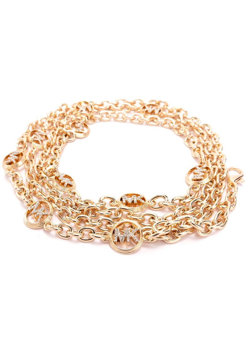 MICHAEL Michael Kors MINI CHAIN WITH PAVE LOGOS - Waist belt - gold