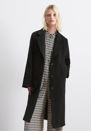 LAPEL COLLAR SINGLE BREASTED - Klasszikus kabát - black