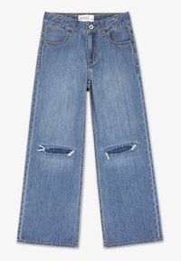 Abercrombie & Fitch HIGH RISE ULTRA WIDE LEG - Jeans straight leg - twilight