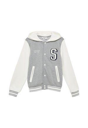 Sweat zippé - grau meliert