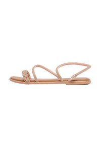 Lipsy REGULAR FIT - FLAT ASYMETRICAL STRAPPY  - Sandale - rose gold