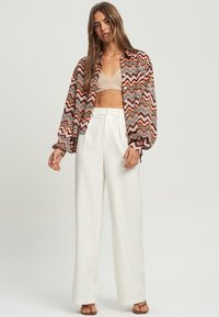 ST MRLO SWANSEA - Nööpidega pluus - rust multi wave print