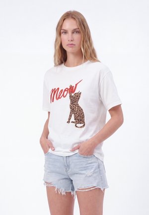 Even&Odd, GRAPHIC - T-shirt imprimé - white
