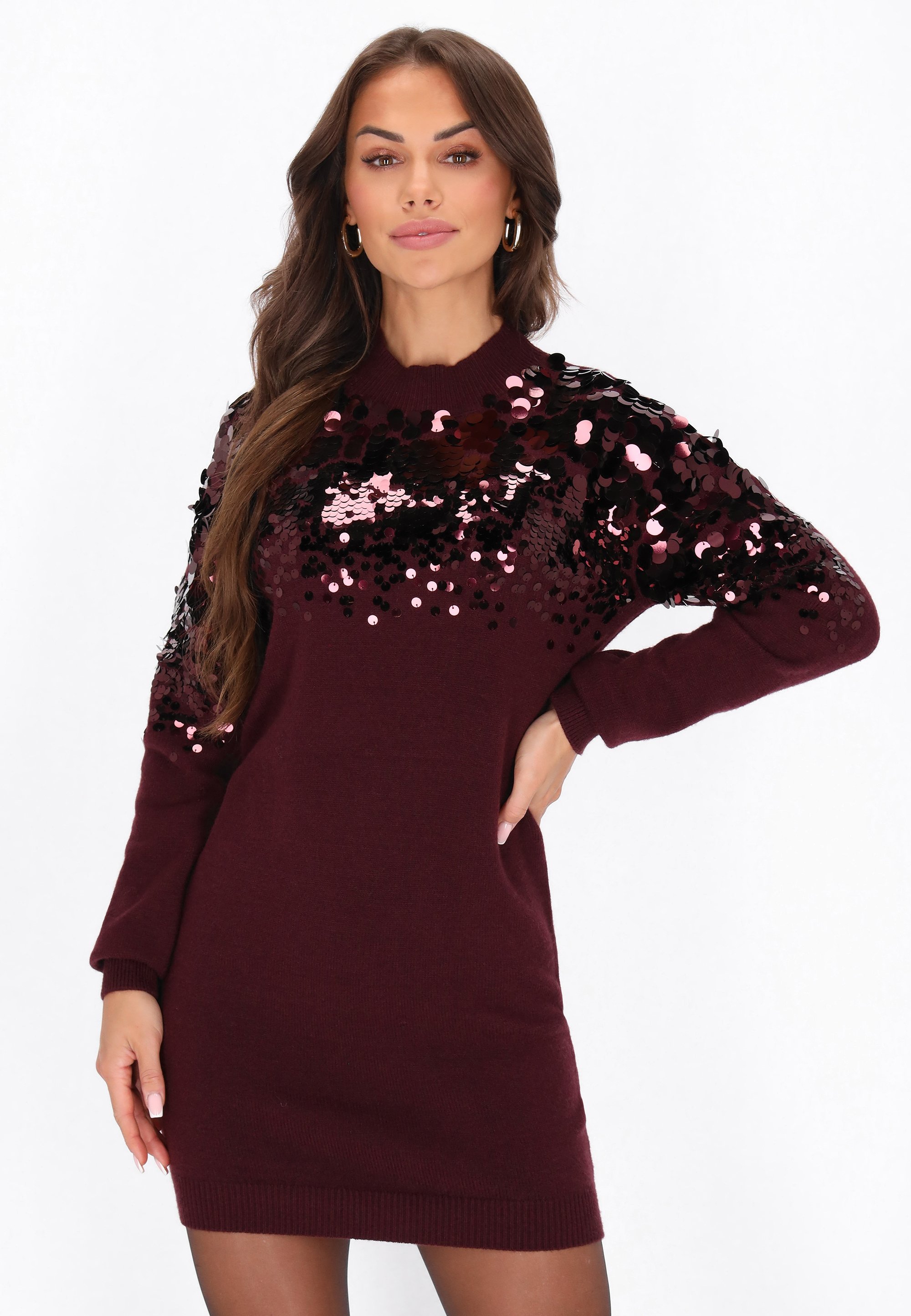 faina Jumper dress - burgundy/bordeaux - Zalando