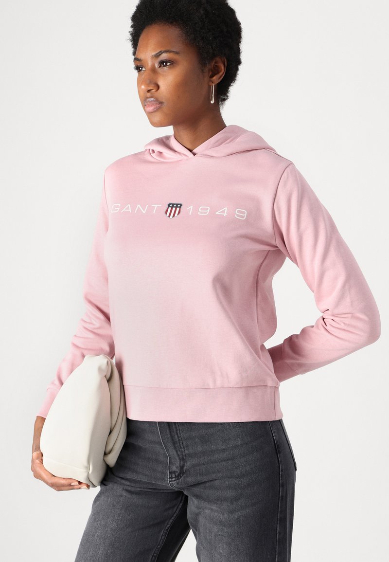 GANT PRINTED GRAPHIC HOODIE Sweatshirt dusty pink/pink