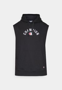 ICONS SLEEVELESS HOODIE WITH CENTRAL LOGO - Hættetrøje - black