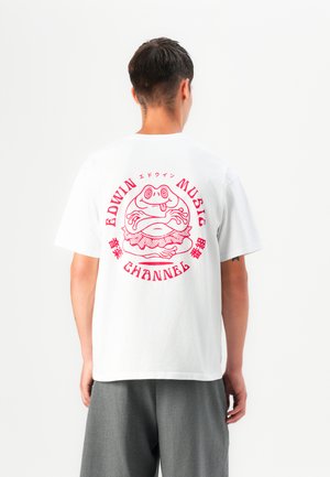 MUSIC CHANNEL UNISEX - Print T-shirt - white/red