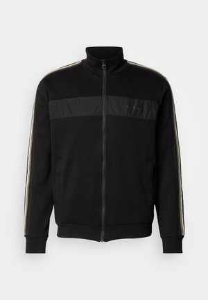 Antony Morato REGULAR FIT IN INTERLOCK BLEND WITH EFFECT LOGO PRINT - Sweatjacke - black