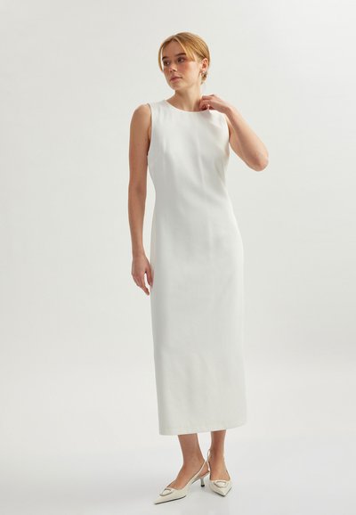 Vestido Midi De Manga Hueca Con Cuello Cuadrado Para Mujer Koton - Color Morado, Talla 42