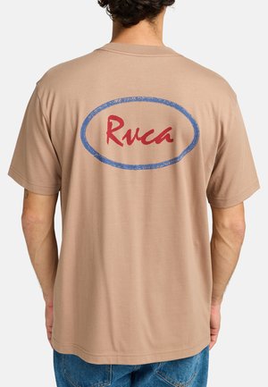 Print T-shirt - brown